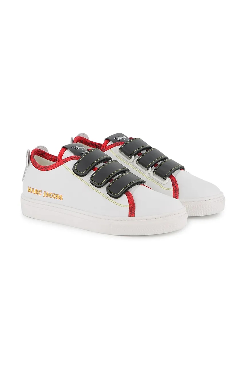 Marc Jacobs teniși de piele pentru copii culoarea alb, W60674