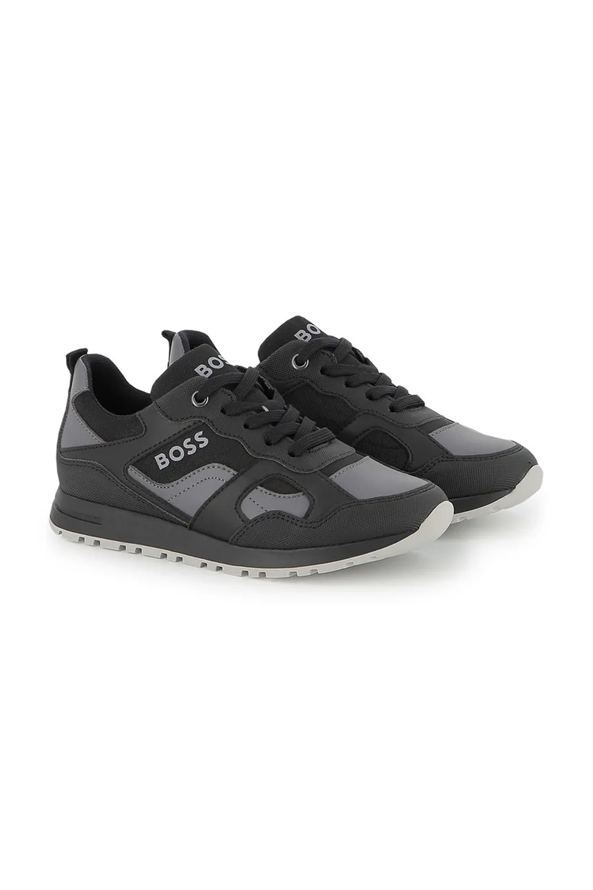 BOSS sneakers pentru copii culoarea negru, J52564