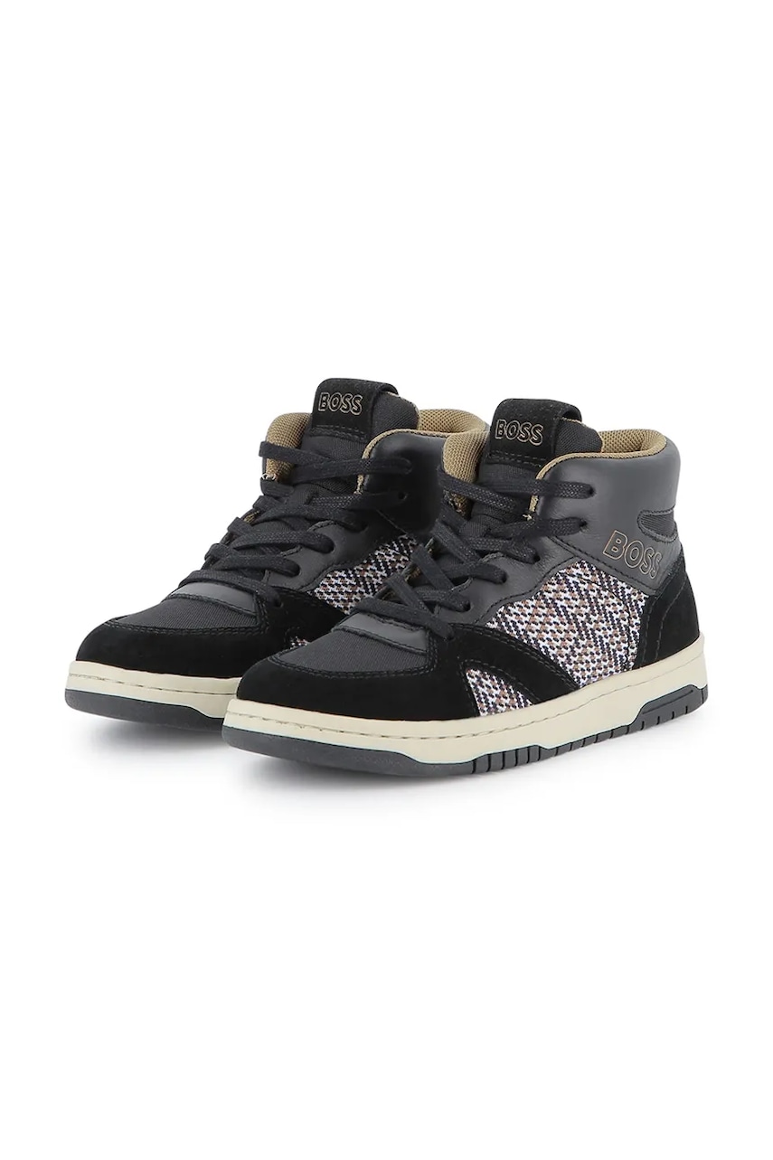 BOSS sneakers pentru copii culoarea negru, J52567