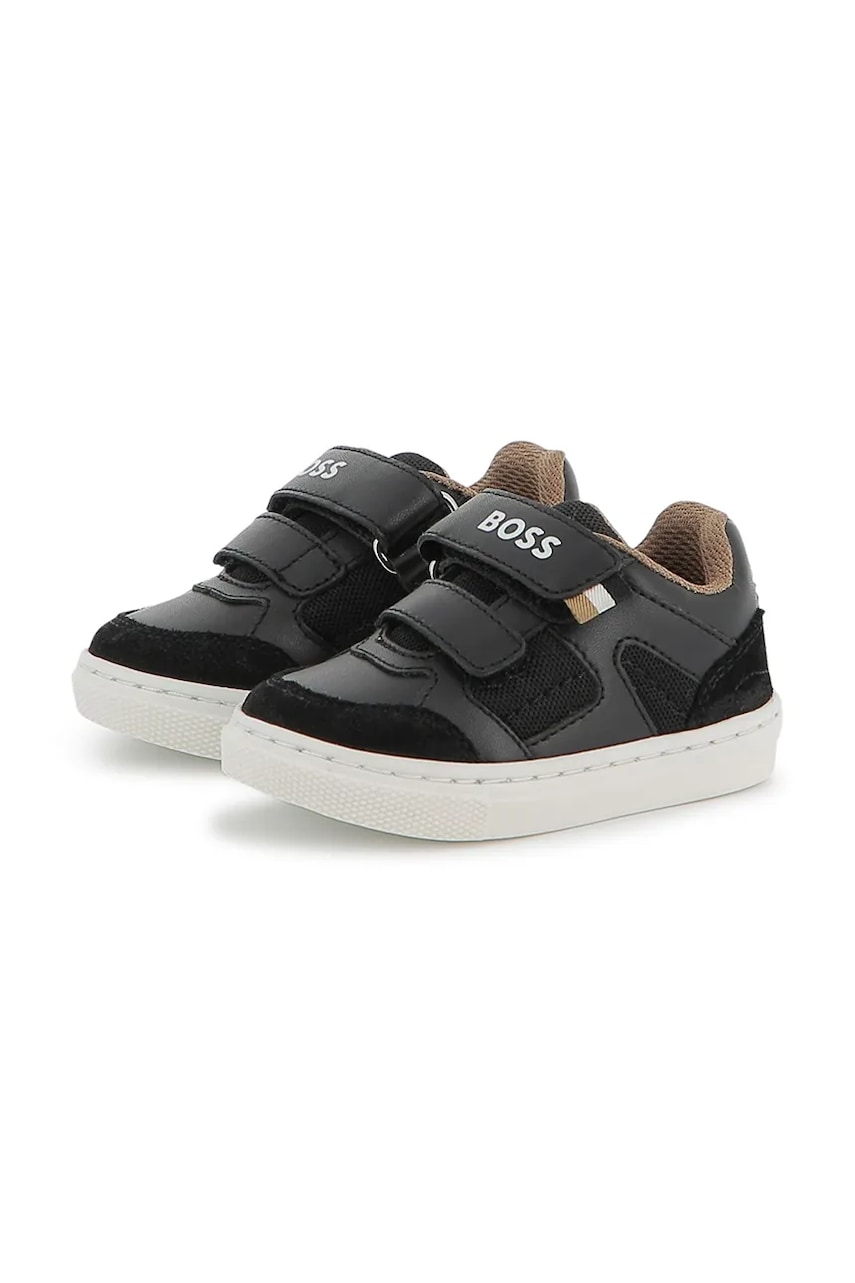 BOSS pantofi copii culoarea negru, J52577