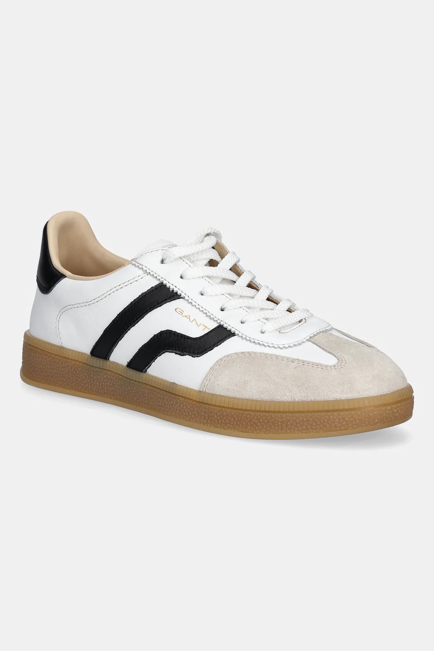 Gant sneakers din piele Cuzima culoarea alb, 31531040