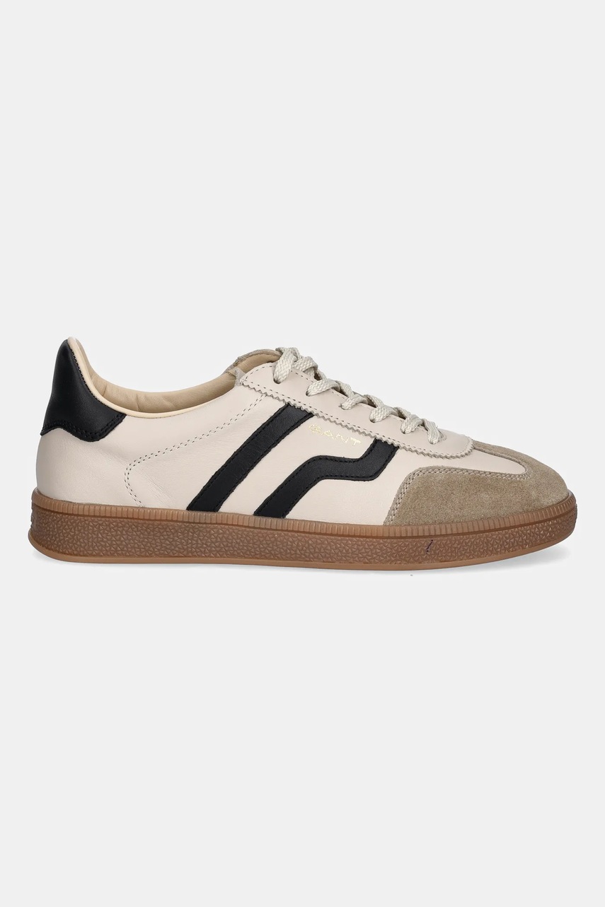 Кожаные кроссовки Gant Cuzima цвет бежевый 31531040