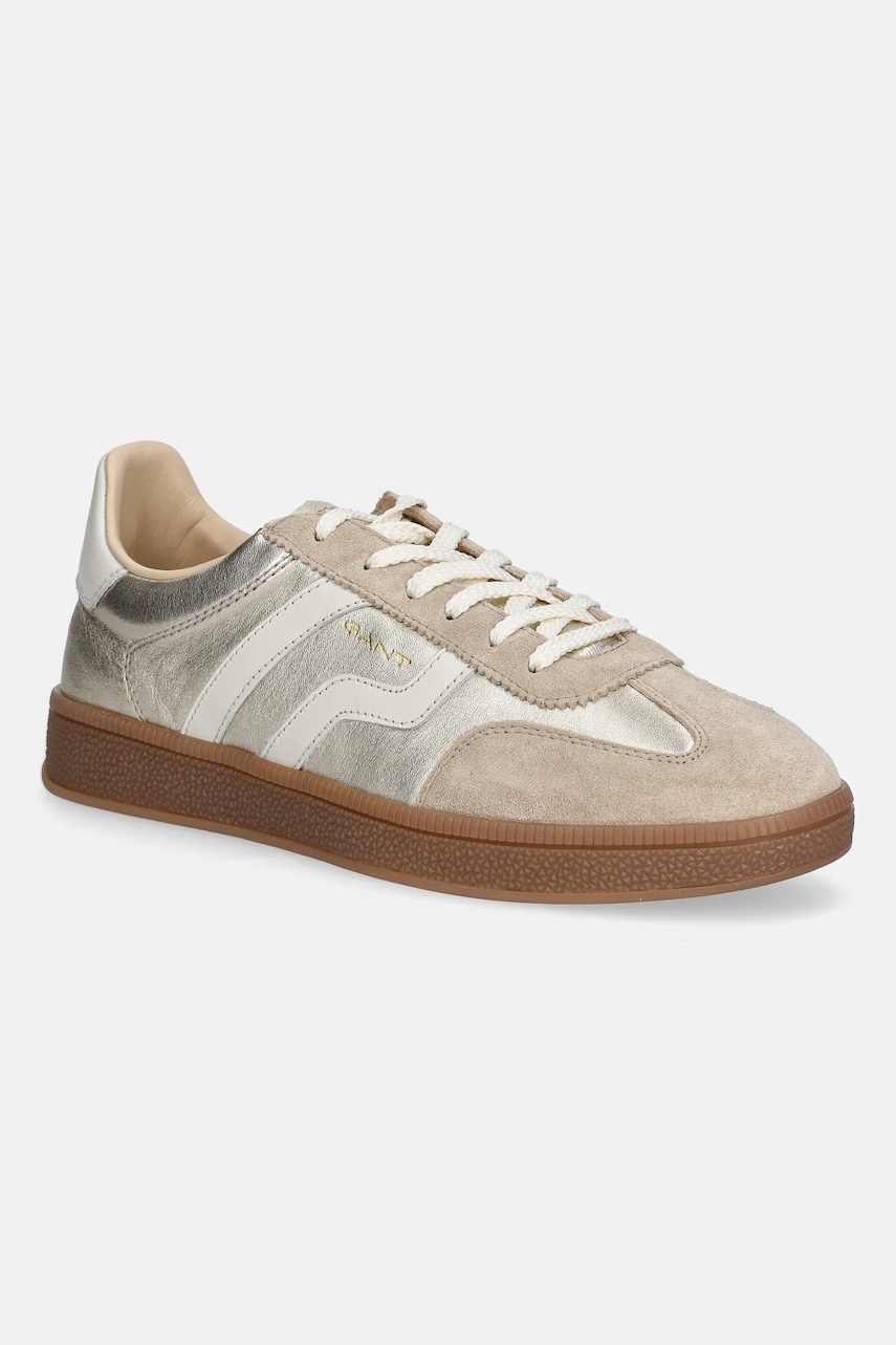 Gant sneakers din piele Cuzima culoarea auriu, 31531043