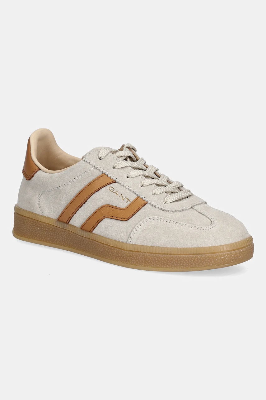 Gant sneakers din piele întoarsă Cuzima culoarea bej, 31533042