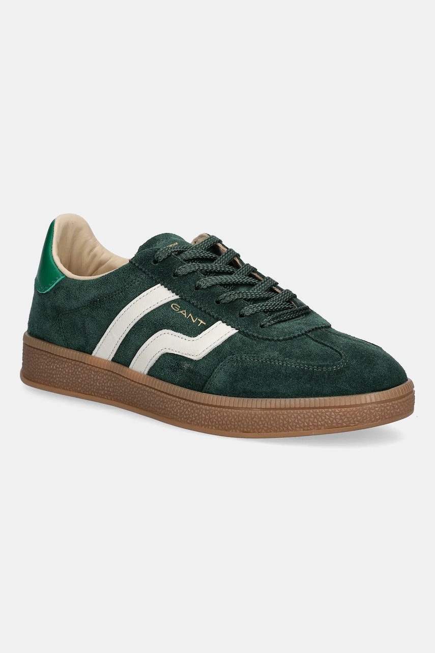 Gant sneakers din piele întoarsă Cuzima culoarea verde, 31533042