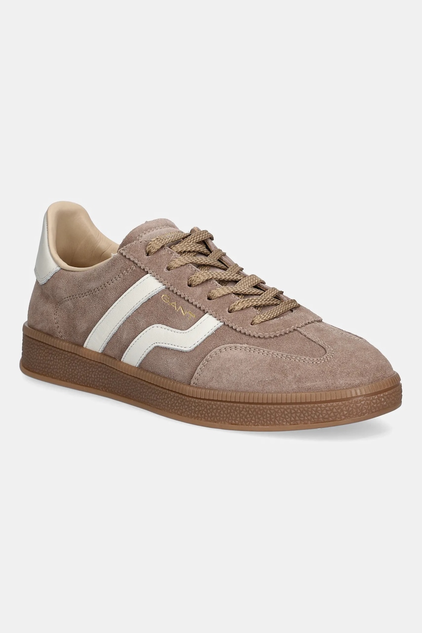 Gant sneakers din piele întoarsă Cuzima culoarea maro, 31533042