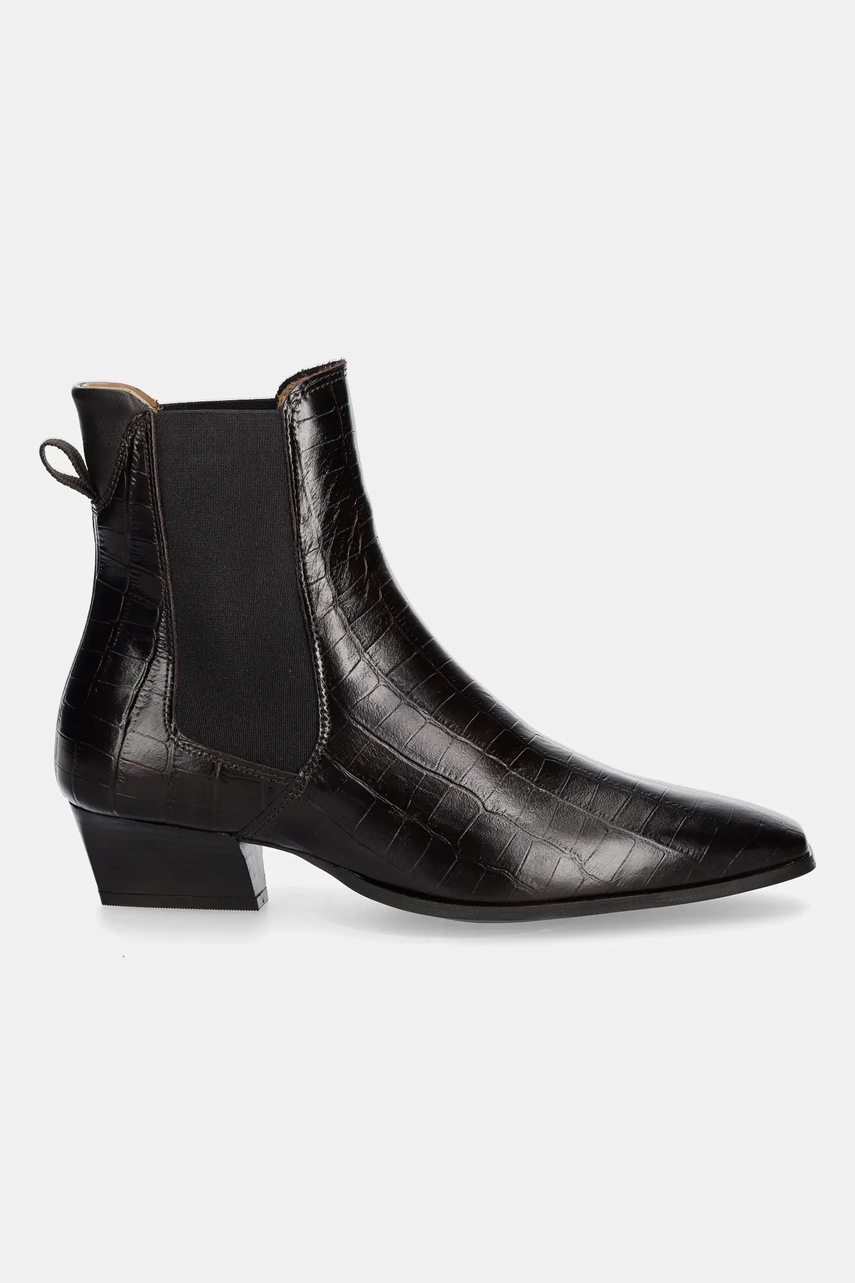 Кожаные полусапоги Gant Bassotte цвет коричневый каблук кирпичик 31551148