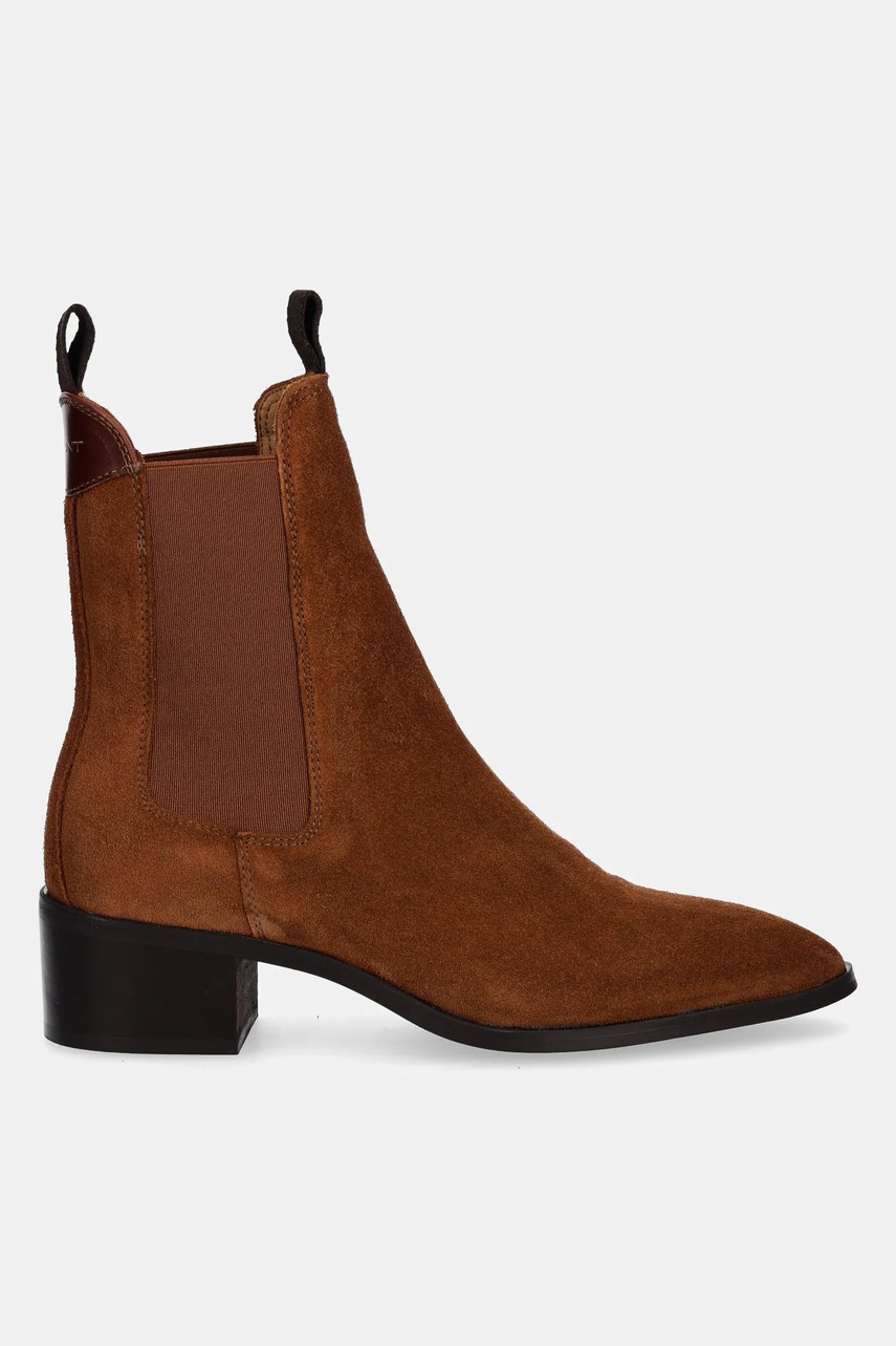 Замшевые ботинки Gant St Broomly цвет коричневый на плоском ходу 31553093