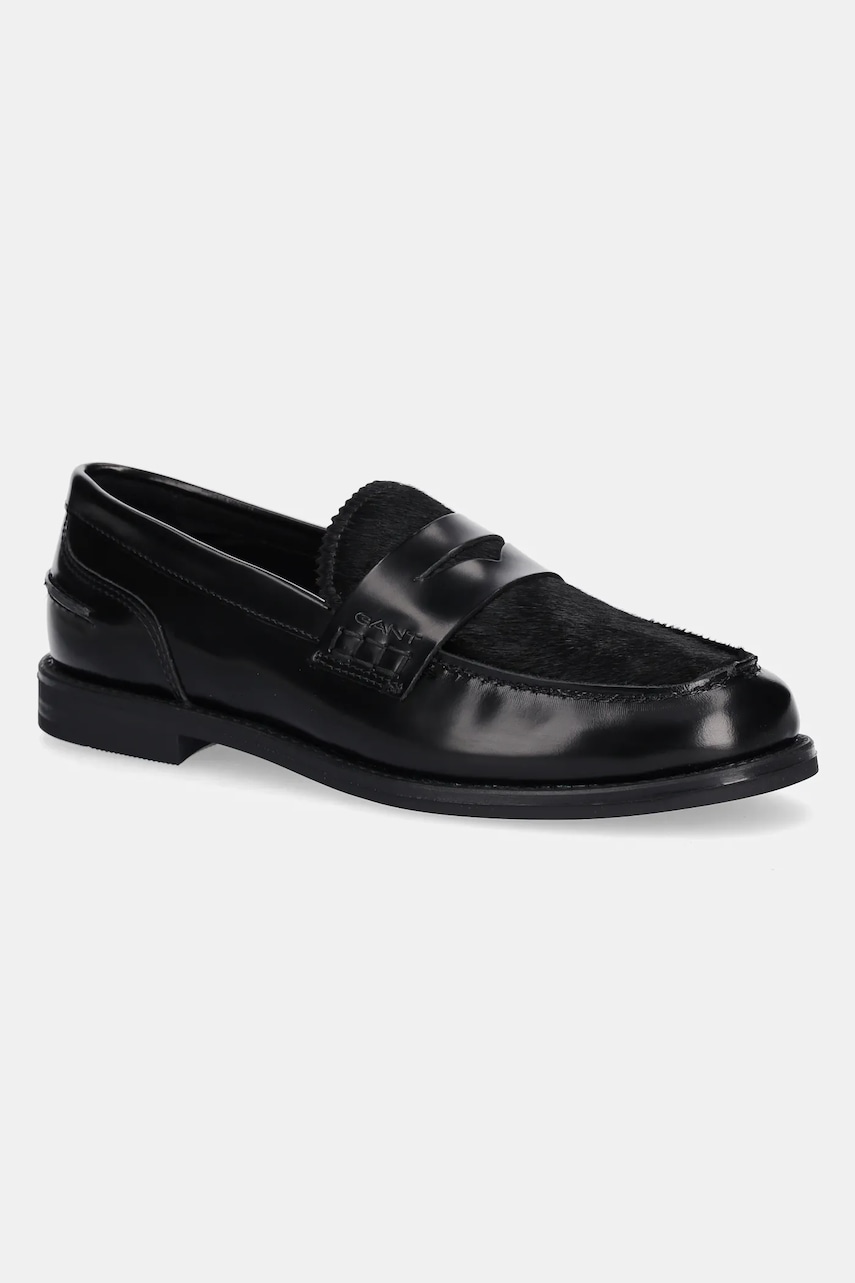 Gant mocasini de piele Gracelyn culoarea negru, cu toc plat, 31571060 Gant mocasini de piele Gracelyn culoarea negru, cu toc plat, 31571060