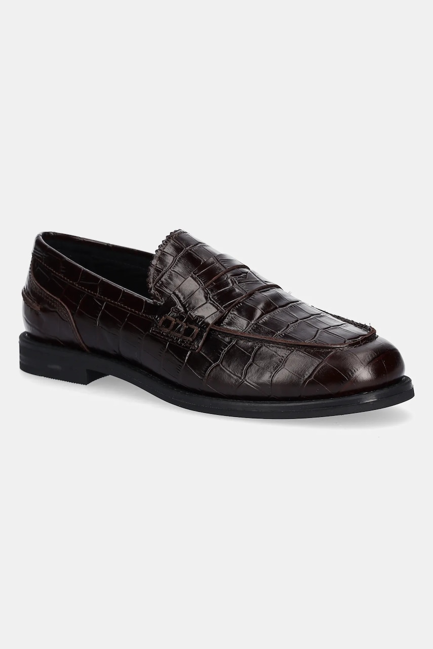 Gant mocasini de piele Gracelyn culoarea maro, cu toc plat, 31571061 Gant mocasini de piele Gracelyn culoarea maro, cu toc plat, 31571061