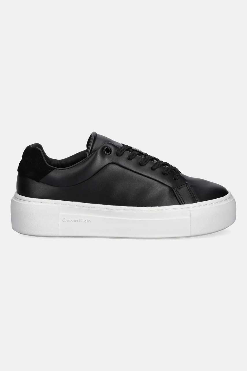 Кроссовки Calvin Klein FF CUPSOLE LACE UP LTH цвет чёрный HW0HW02570