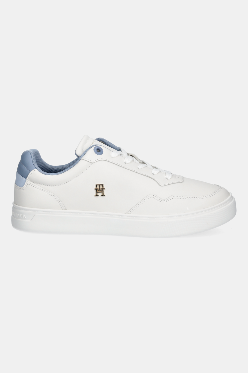 Кожаные кроссовки Tommy Hilfiger ESSENTIAL ELEVATED COURT SNEAKER цвет бежевый FW0FW08680