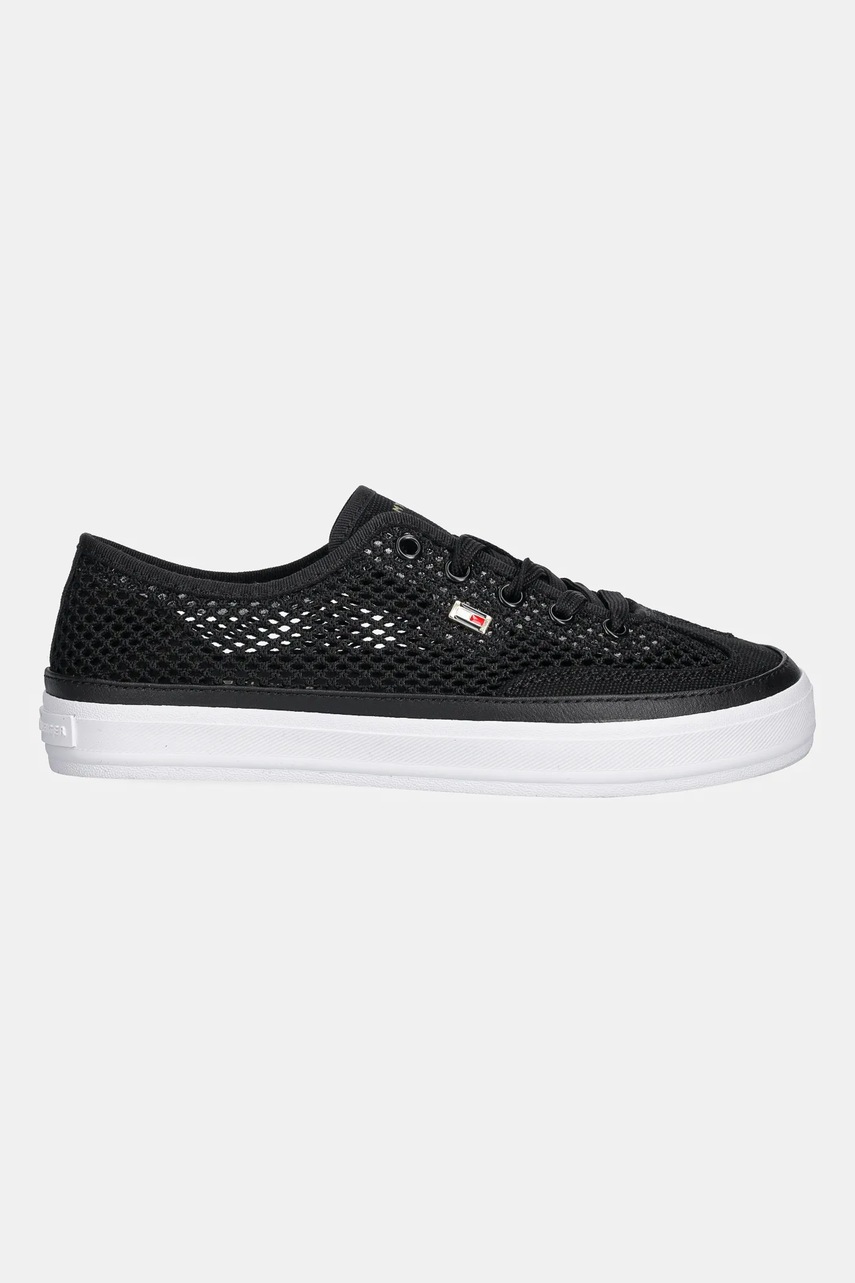Кеды Tommy Hilfiger TH OPEN MESH VULC SNEAKER цвет чёрный FW0FW08684