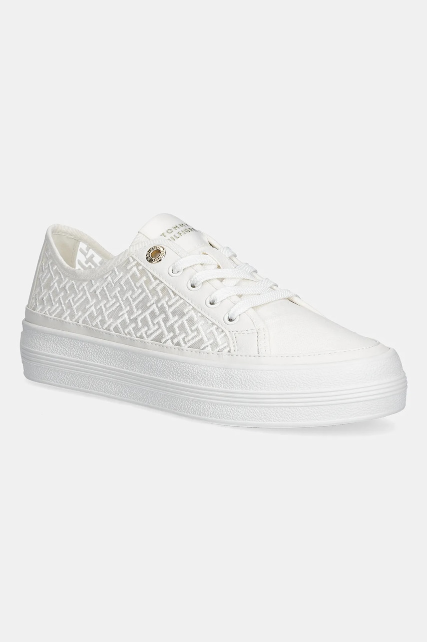 Levně Tenisky Tommy Hilfiger VULC EMBROIDERED SNEAKER bílá barva, FW0FW08685