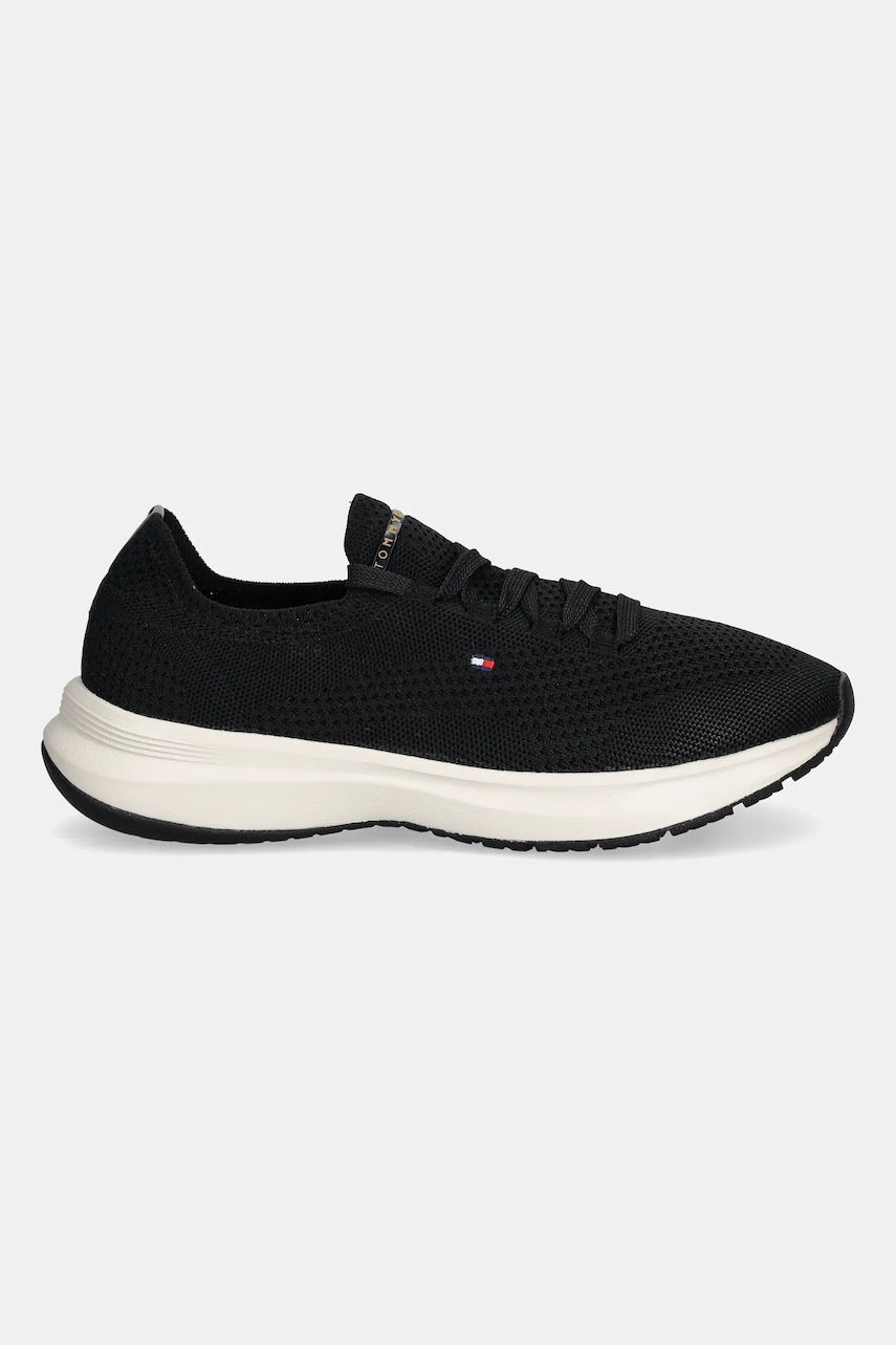 Кроссовки Tommy Hilfiger TH KNIT RUNNER цвет чёрный FW0FW08813 Кроссовки Tommy Hilfiger TH KNIT RUNNER цвет чёрный FW0FW08813