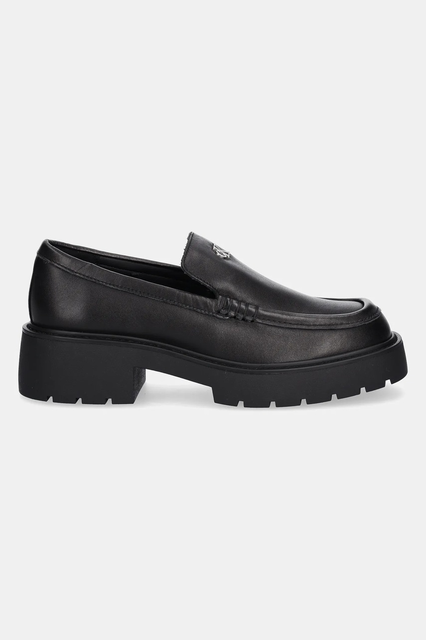 Мокасины Calvin Klein Jeans COMBAT LOAFER HW LTH цвет чёрный на платформе YW0YW01862