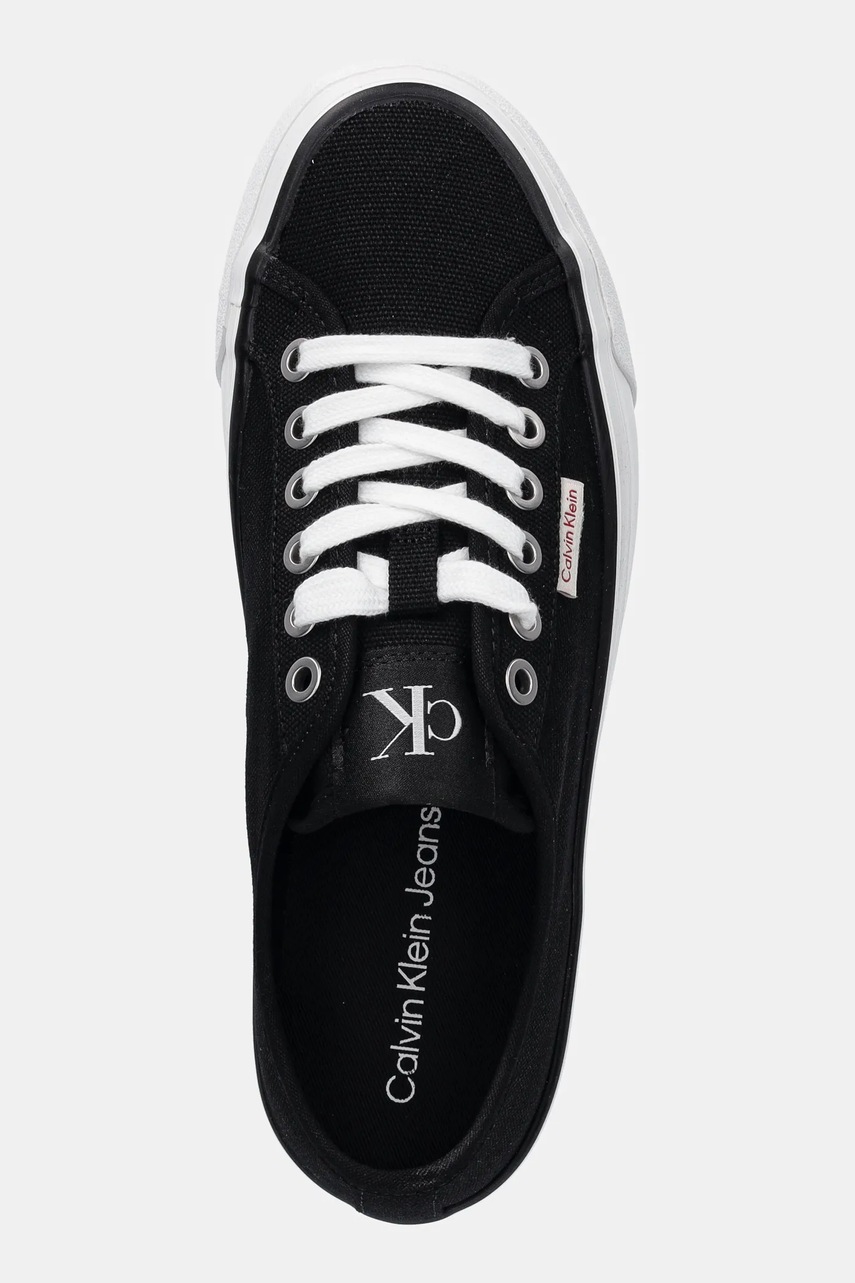Πάνινα παπούτσια Calvin Klein Jeans VULC FLATFORM CTN LOGO TAG φωτογραφία