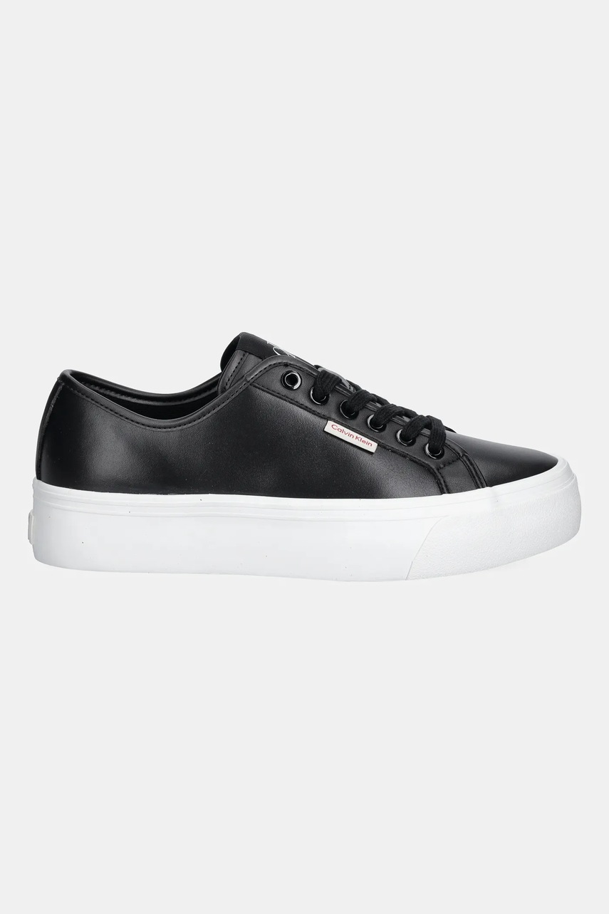 Кроссовки Calvin Klein Jeans VULC FLATFORM LTH цвет чёрный YW0YW01886
