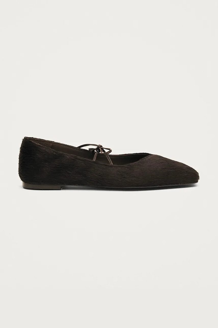 Alohas balerini de piele Sway culoarea maro, S100895.02