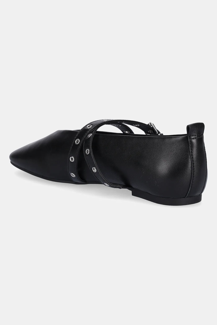 Tommy Jeans bőr balerina cipő TJW LEATHER MARYJANE BALLERINA fekete, EN0EN02868 termék 2. képe