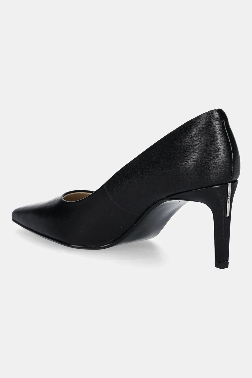 Δερμάτινες γόβες Calvin Klein ESS STILETTO 70 χρώμα: μαύρο, HW0HW02607 φωτογραφία