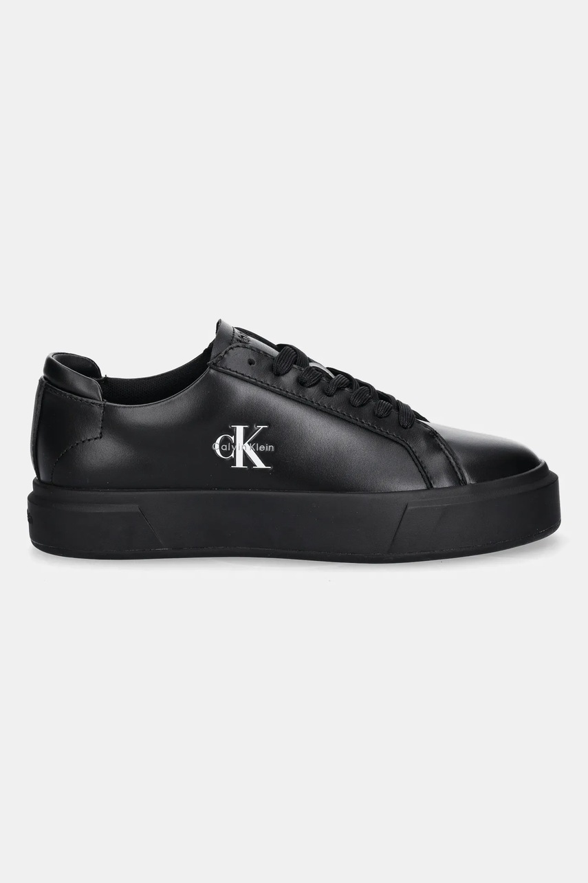 Кроссовки Calvin Klein BASKET LACE UP LTH ML цвет чёрный YW0YW01945