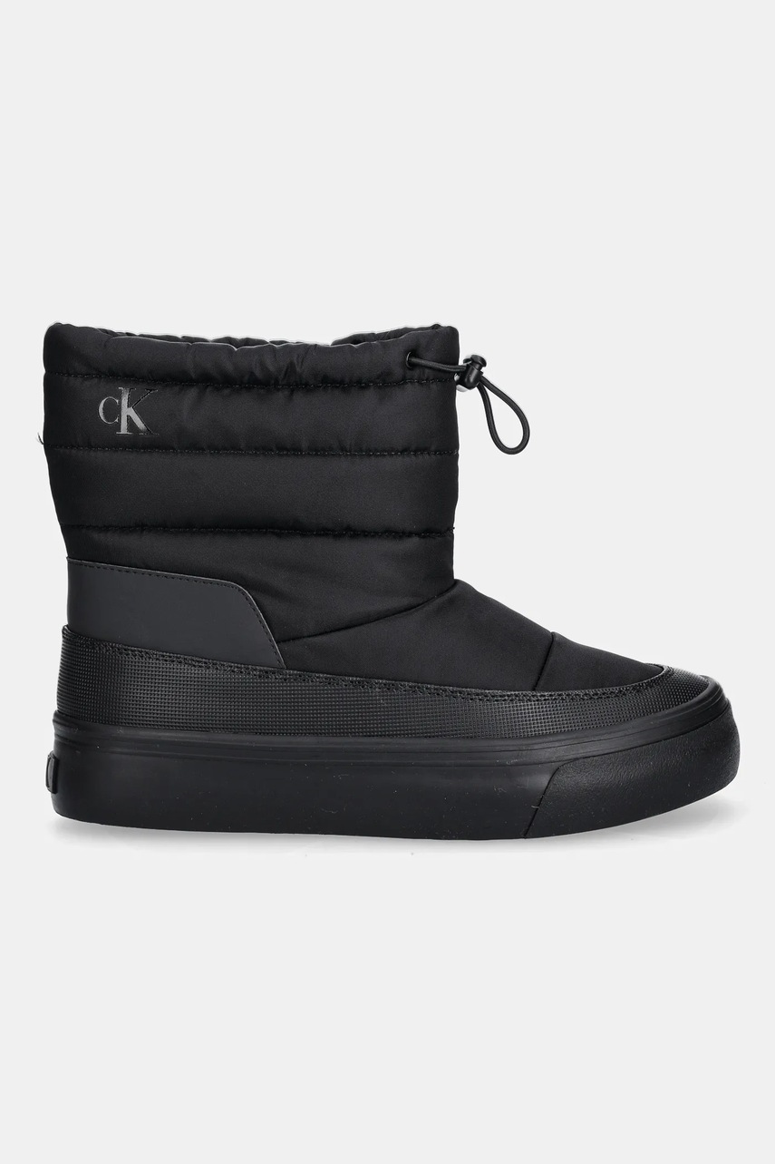 Зимние сапоги Calvin Klein VULC FLATF SNOWBOOT NYLON цвет чёрный YW0YW01977