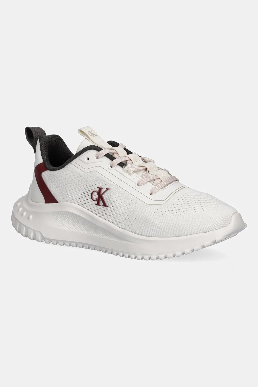 Levně Tenisky Calvin Klein EVA RUNNER DRAWSTRING MIX MG dámské, béžová barva, YW0YW01992