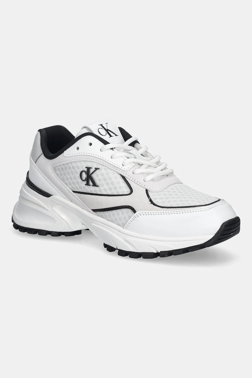 Levně Tenisky Calvin Klein HIKE RUNNER MESH MIX MET MG dámské, bílá barva, YW0YW02009