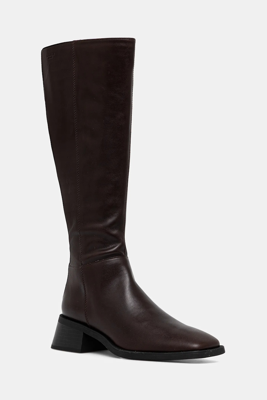 Vagabond Shoemakers ghete de piele BLANCA culoarea maro, cu toc plat, 5417-801-35