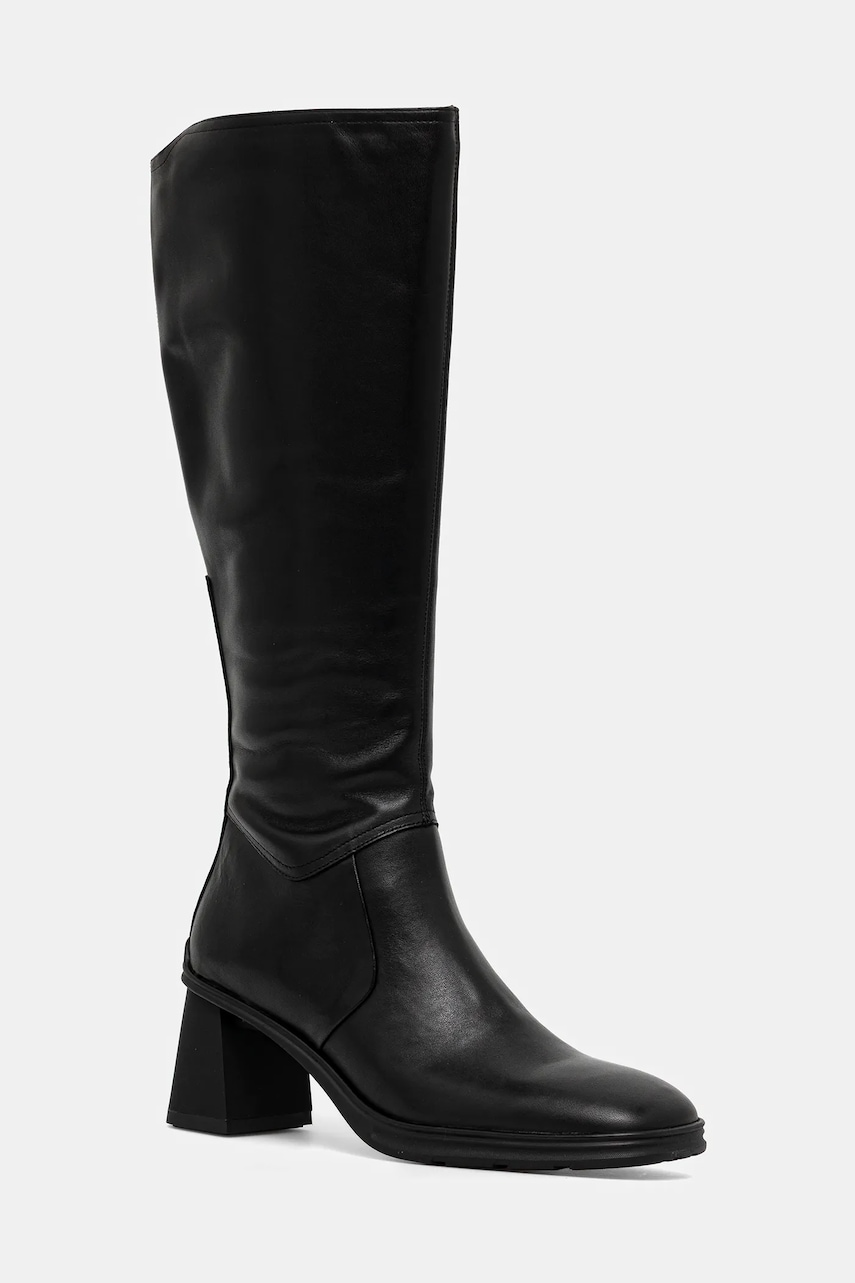 Vagabond Shoemakers ghete de piele JANINE culoarea negru, cu toc drept, 6038-101-20