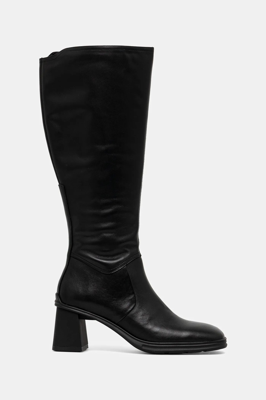Кожаные сапоги Vagabond Shoemakers JANINE цвет чёрный каблук кирпичик 6038-101-20