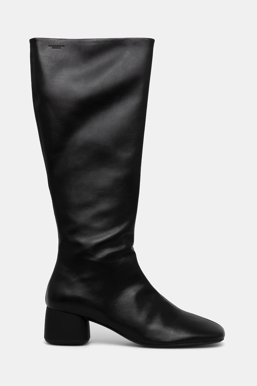 Кожаные сапоги Vagabond Shoemakers LIVIA цвет чёрный каблук кирпичик 5856-001-20 Кожаные сапоги Vagabond Shoemakers LIVIA цвет чёрный каблук кирпичик 5856-001-20