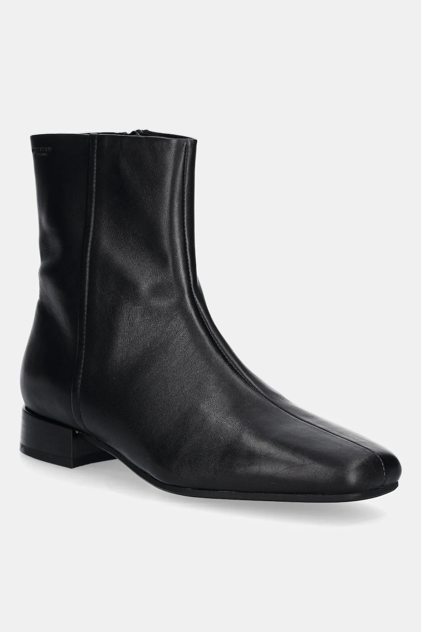 Vagabond Shoemakers cizme de piele MONA culoarea negru, cu toc plat, 5955-001-20