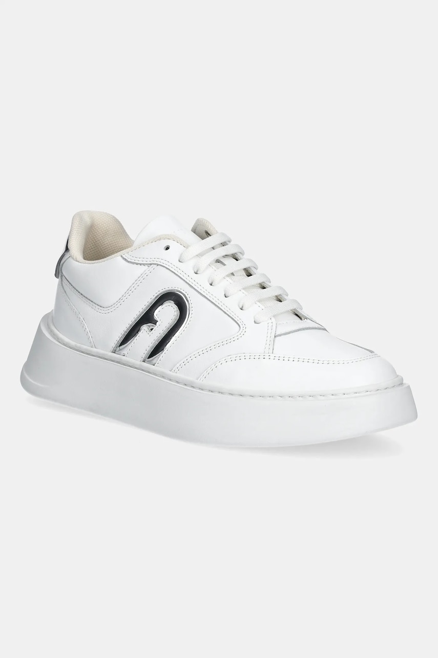 Levně Kožené tenisky Furla Lace-Up Sneaker dámské, bílá barva, YJ92SPT A 0203 Q1700