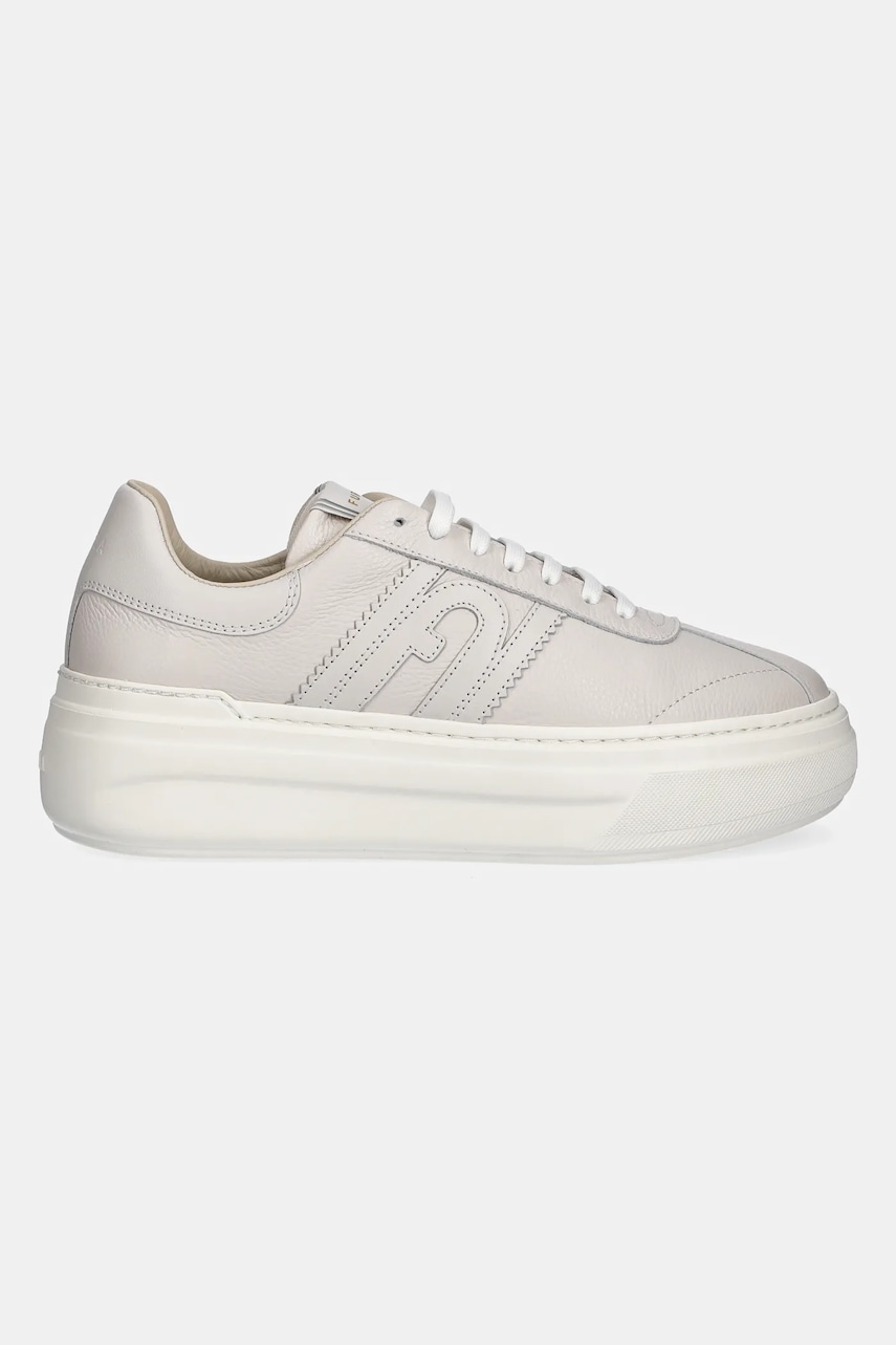 Кожаные кроссовки Furla Nuage Lace-Up Sneaker цвет бежевый YJ88NUA BX4071 1704S Кожаные кроссовки Furla Nuage Lace-Up Sneaker цвет бежевый YJ88NUA BX4071 1704S