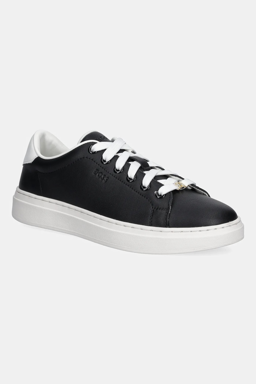 BOSS sneakers din piele Kieran culoarea negru, 50548110