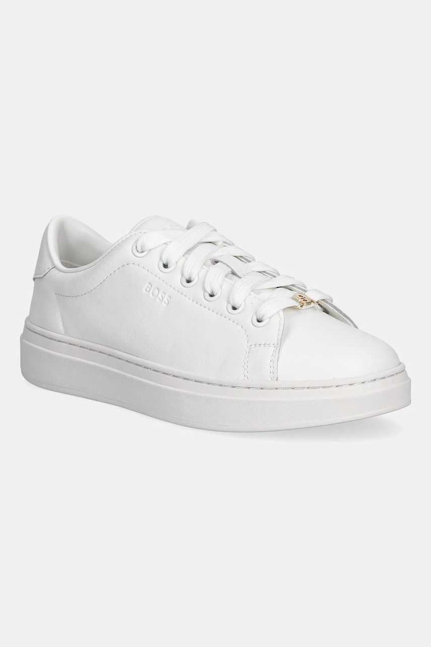 BOSS sneakers din piele Kieran culoarea alb, 50548110