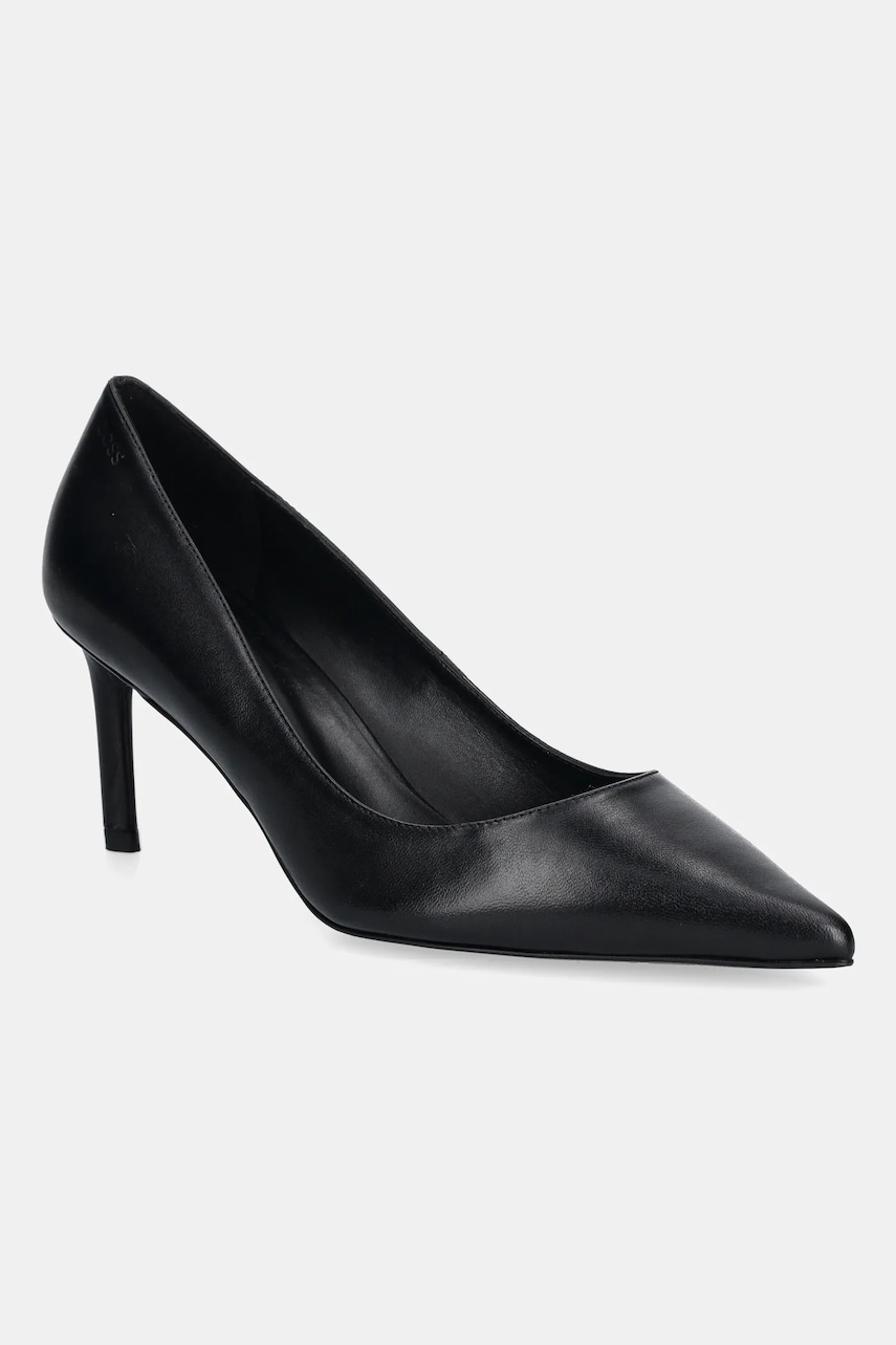 BOSS ghete chelsea de piele Gracey culoarea negru, 50548540