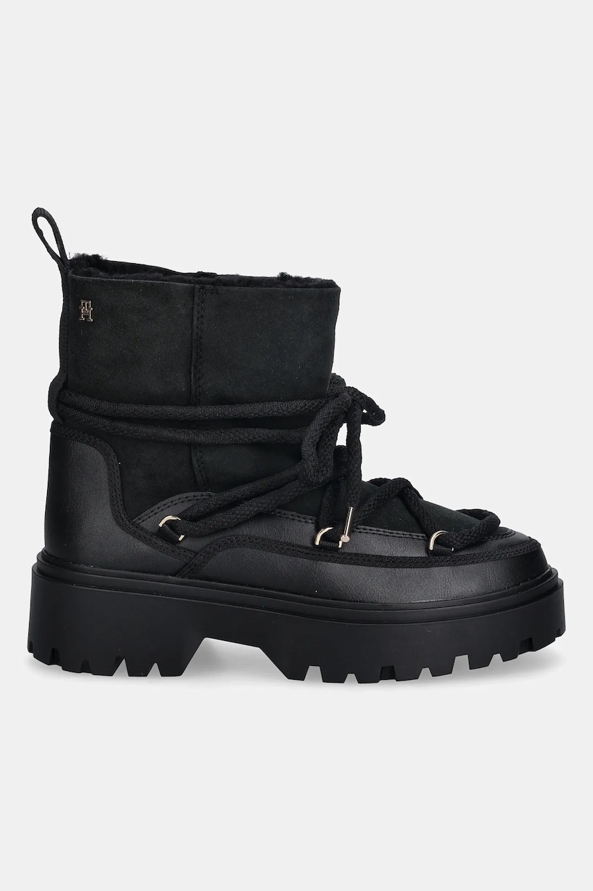 Snehule Tommy Hilfiger REAL SHEARLING LACEUP