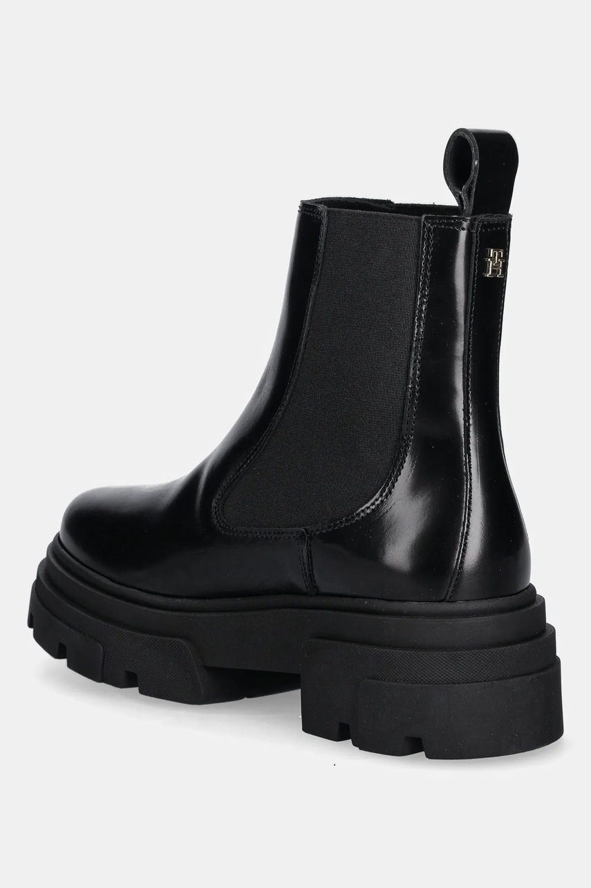 Δερμάτινες μπότες τσέλσι Tommy Hilfiger TH SHINY LEATHER CHELSEA φωτογραφία