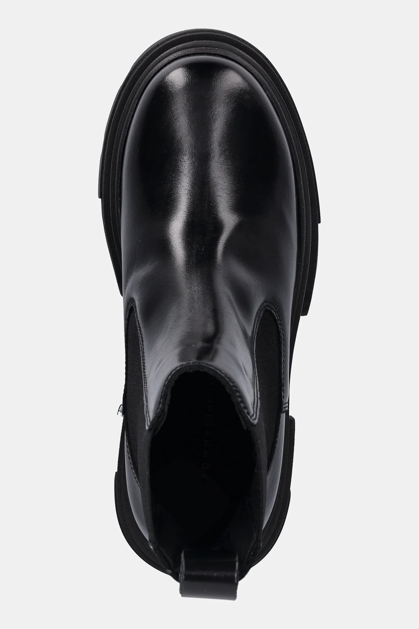 Δερμάτινες μπότες τσέλσι Tommy Hilfiger TH SHINY LEATHER CHELSEA φωτογραφία