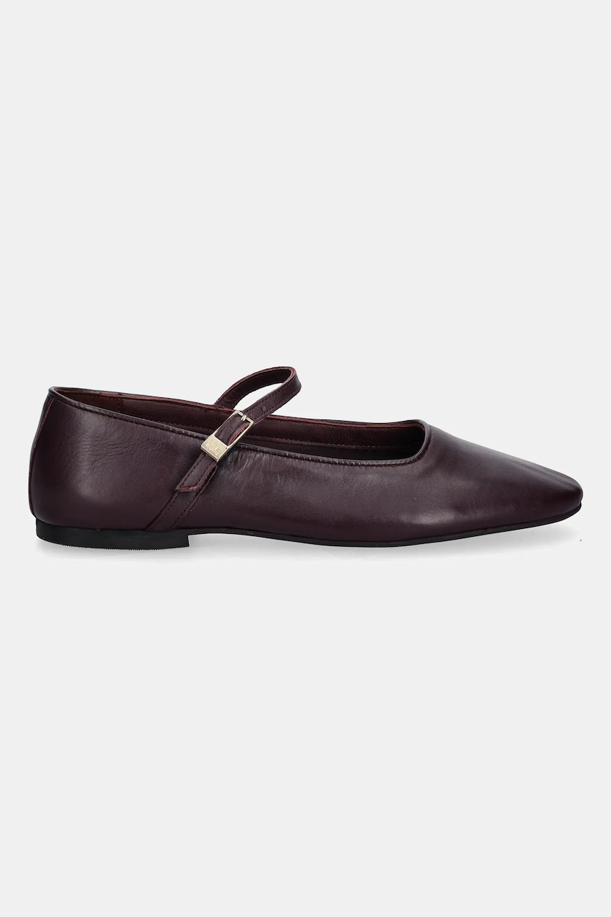 Кожаные балетки Tommy Hilfiger SMOOTH LEATHER MARYJANE цвет бордовый FW0FW09152 Кожаные балетки Tommy Hilfiger SMOOTH LEATHER MARYJANE цвет бордовый FW0FW09152