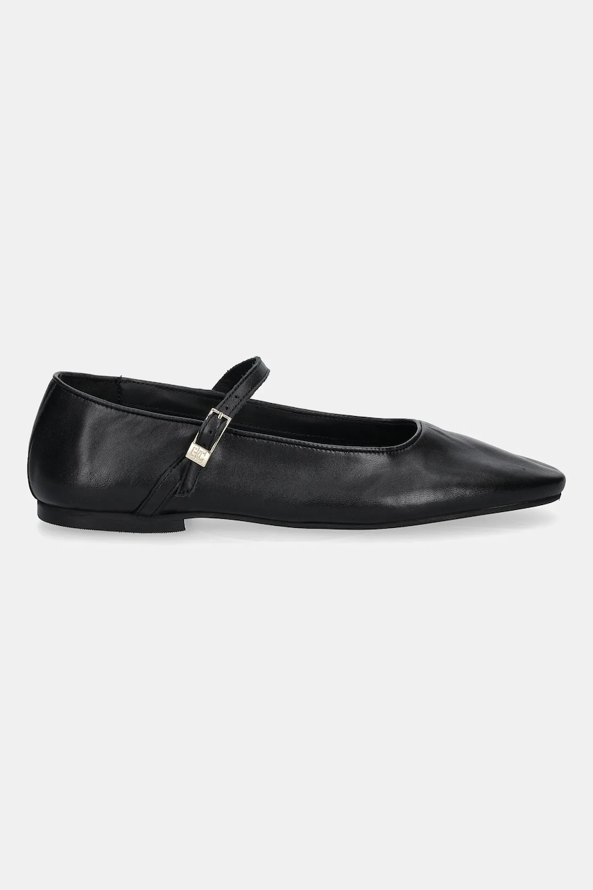 Кожаные балетки Tommy Hilfiger SMOOTH LEATHER MARYJANE цвет чёрный FW0FW09152 Кожаные балетки Tommy Hilfiger SMOOTH LEATHER MARYJANE цвет чёрный FW0FW09152