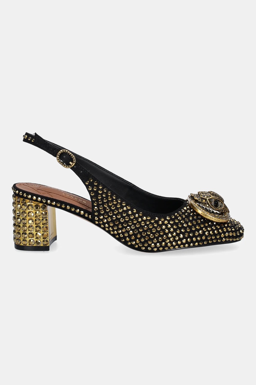 Туфли Kurt Geiger London Chelsea Block Slingback цвет чёрный низкий каблук 3415009609