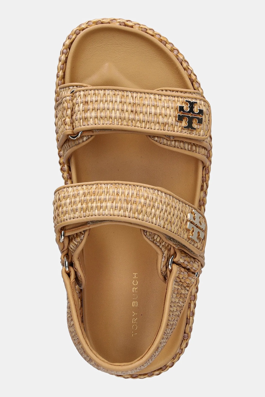 Σανδάλια Tory Burch Kira Sport Sandal χρώμα: μπεζ, 159919-250 φωτογραφία
