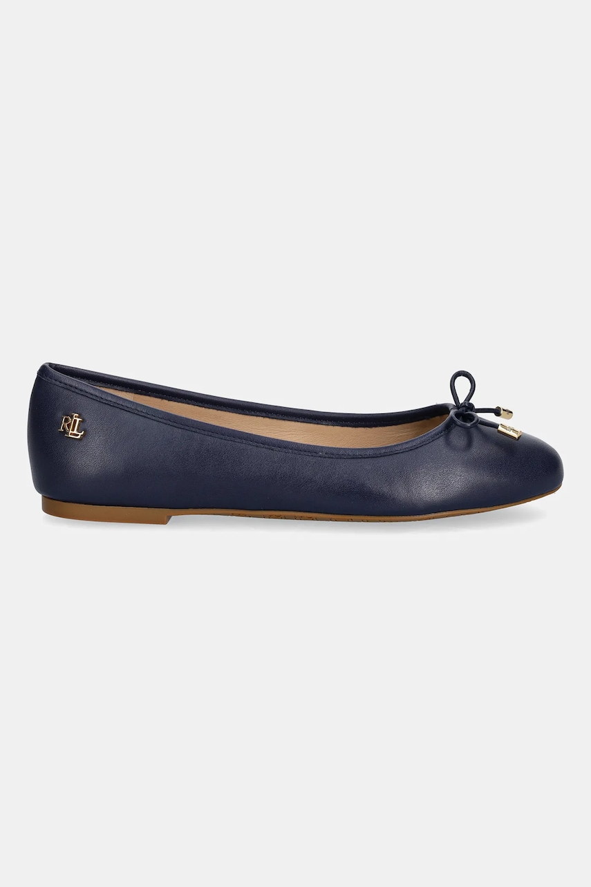 Кожаные балетки Lauren Ralph Lauren Jayna цвет синий 802940728004 Кожаные балетки Lauren Ralph Lauren Jayna цвет синий 802940728004
