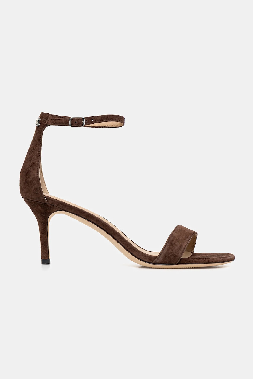 Замшевые сандалии Lauren Ralph Lauren Allie Mid цвет коричневый 802959175011 Замшевые сандалии Lauren Ralph Lauren Allie Mid цвет коричневый 802959175011