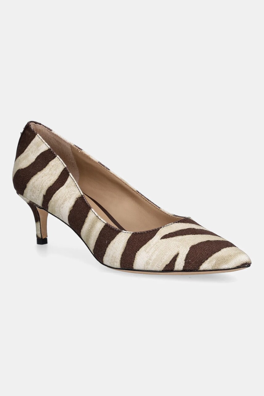 Levně Lodičky Lauren Ralph Lauren Adrienne hnědá barva, 802974354001