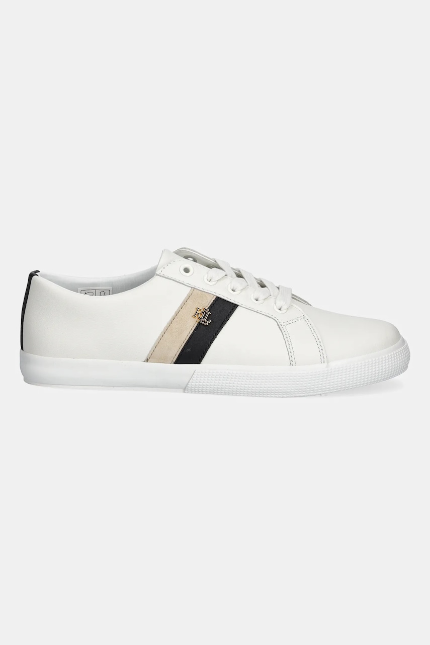 Кожаные кроссовки Lauren Ralph Lauren Janson II цвет белый 802979187001 Кожаные кроссовки Lauren Ralph Lauren Janson II цвет белый 802979187001